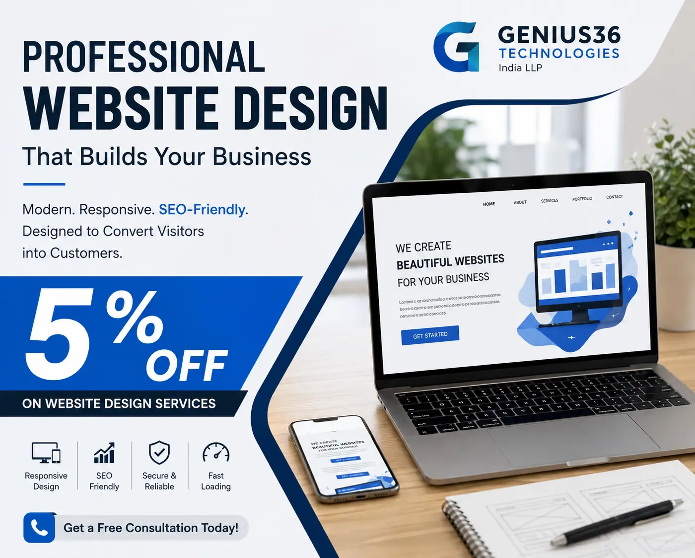 Looking to hire a professional website designer? Genius36 Technologies